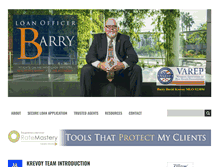 Tablet Screenshot of loanofficerbarry.com